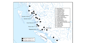 major spawning rivers in bc