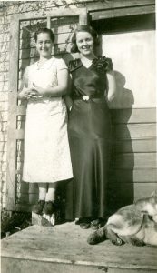 Aunt Thale and her sister Jean are pictured in the image, 
