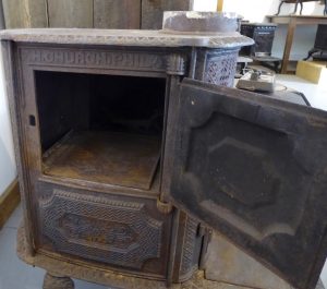 Small stove may be taken apart for transport