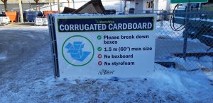 Corrugated cardboard recycling