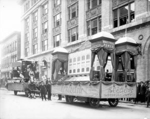 BC Electric Railway company float 1914