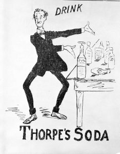 Advertisement for Thorpe's Soda BC Archives