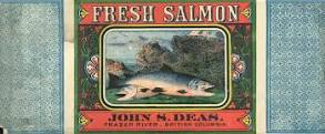 John S. Deas Salmon Can label