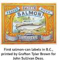 First salmon-can label in BC