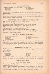 BCWI Centennial Cookbook (1958) - rhubarb pie recipe