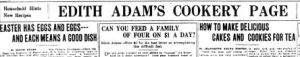 Edith Adams headline