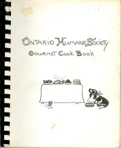 Ontario Humane Society Gourmet Cook book cover