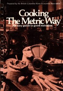 Cover of "Cooking the Metric Way" BCHEA 1976