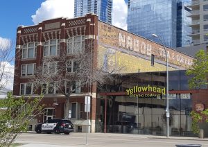 Nabob ghost sign on building downtown Edmonton