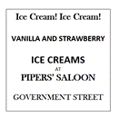 Ice cream at Pipers' Saloon 