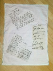 creative gift - tea towels with favourite recipes